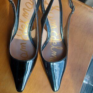 Black Slingback Kitten Heels Size 5 *New